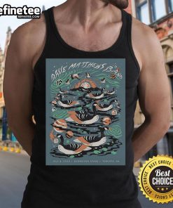 Official Dave Matthews Band July 8, 2025 poster featured on a stylish tank top, showcasing the Budweiser Stage in Toronto.