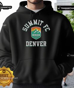 Official Denver Summit FC Classic Hoodie featuring team logo and stylish design for fans and athletes.