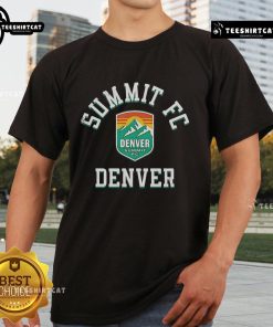 Official Denver Summit FC Classic T-Shirt featuring team logo and stylish design for soccer fans and supporters.