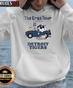 Alt Text: Official Detroit Tigers The Eras Tour Snoopy Hoodie featuring vibrant graphics and team colors for fans.