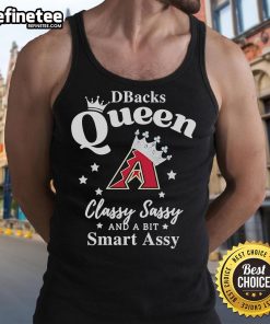 Official Diamondbacks Queen Classy Sassy And A Bit Smart Assy Logo Tank Top featuring stylish design and team spirit.
