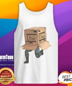 Alt Text: Official Dime MTL solid wood tank top featuring a stylish design, perfect for casual summer wear.