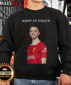 Official Diogo Jota Rest In Peace Sweatshirt featuring a stylish design honoring the football star's legacy.