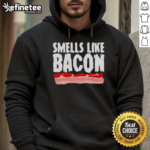 Official Diversity Hires hoodie featuring 'Smells Like Bacon' design, showcasing a trendy and humorous take on diversity.