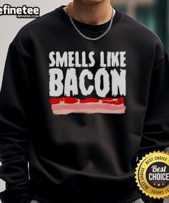 Official Diversity Hires 'Smells Like Bacon' sweatshirt, showcasing a trendy design for humorous and inclusive apparel.