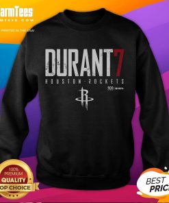 Official Durant 7 Houston Rockets 500 Level NBPA Sweatshirt, featuring team colors and logo for stylish basketball fans.
