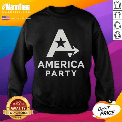 Official Elon Musk America Party Anti-Trump Sweatshirt in black, featuring bold graphics and a modern design.