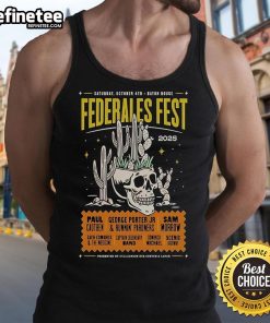 Official Federales Fest Party event in Baton Rouge, LA, featuring vibrant tank tops on October 4, 2025.