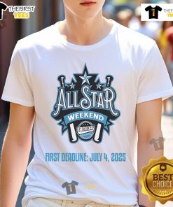 Official First Deadline All Star Weekend Gameday July 4 2025 T-Shirt featuring vibrant graphics and a sporty design.