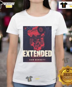 Florida Panthers Sam Bennett signs eight-year contract extension, featured on a stylish ladies tee.