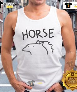 Official Flork Horse Tank Top featuring a whimsical horse design, perfect for casual wear and animal lovers.