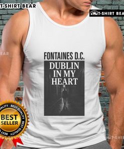 Alt Text: Official Fontaines D.C. Dublin In My Heart tank top featuring vibrant design, perfect for fans of the band.