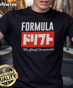 Official Formula Drift Kanji Box 2.0 Pro Drift Championship T-Shirt featuring bold graphics and a stylish design.