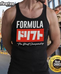 Official Formula Drift Kanji Box 2.0 Pro Drift Championship tank top featuring stylish design for drift racing fans.