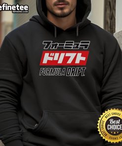 Official Formula Drift Katakana Hoodie featuring bold design, perfect for motorsport fans and streetwear enthusiasts.