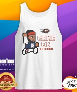 8-bit tank top featuring Caleb Williams for Chicago Bears fans, perfect for game day and showcasing team spirit.