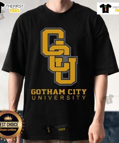 Official GCU Gotham City University T-Shirt featuring logo and stylish design for fans and students.