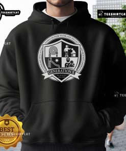 Official Generation X School Hoodie in black, featuring logo and stylish design, perfect for casual wear and school spirit.