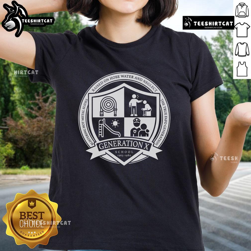 Official Generation X School Ladies Tee Official Generation X School Ladies Tee featuring a stylish design, perfect for fans of the Generation X culture.