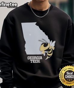 Alt Text: Official Georgia Tech Yellow Jackets Buzz sweatshirt in navy blue, showcasing team spirit and collegiate style.