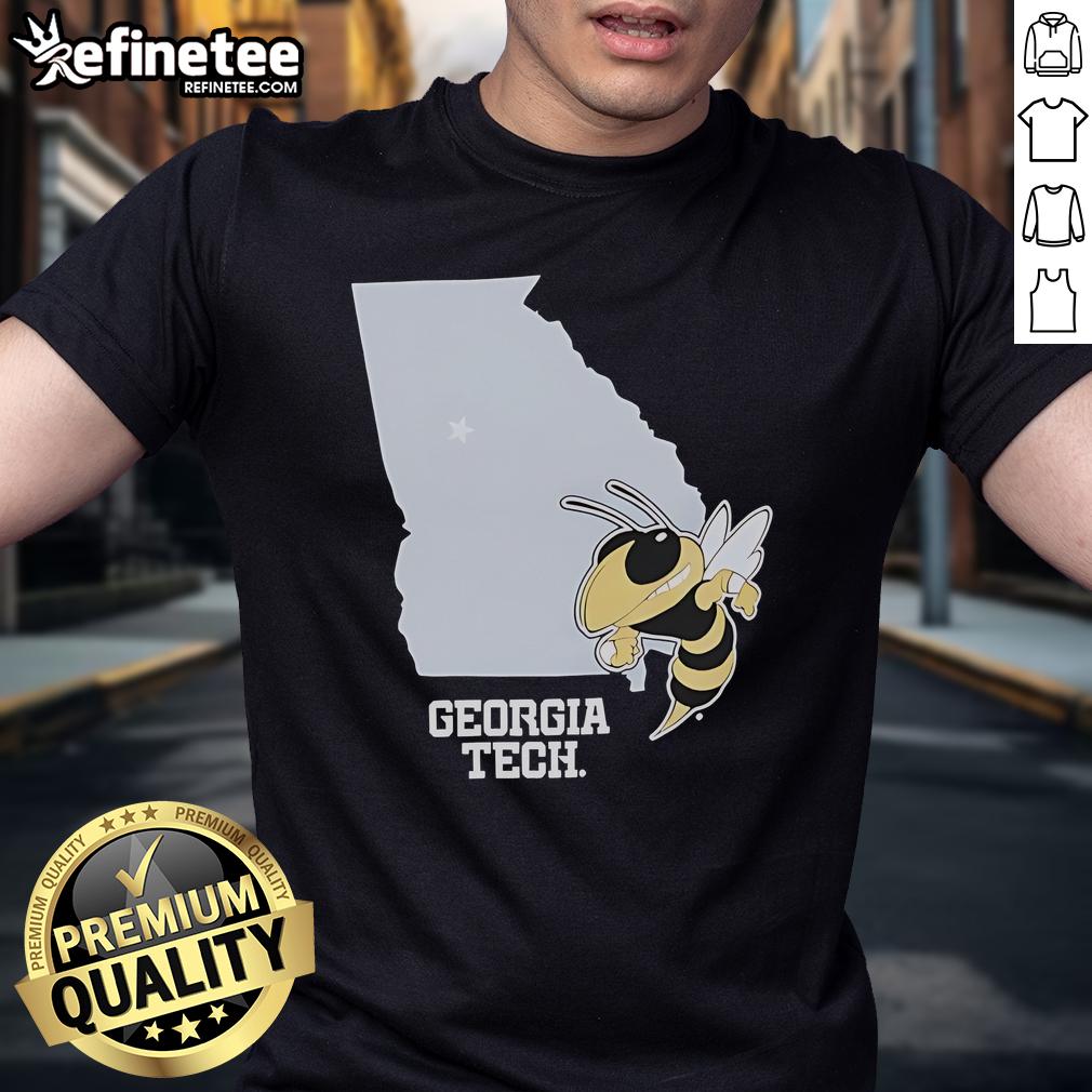 Official Georgia Tech Yellow Jackets Buzz Georgia T Shirt Official Georgia Tech Yellow Jackets Buzz Georgia T-Shirt featuring vibrant team colors and logo for avid fans.