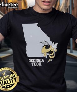 Official Georgia Tech Yellow Jackets Buzz Georgia T-Shirt featuring vibrant team colors and logo for avid fans.