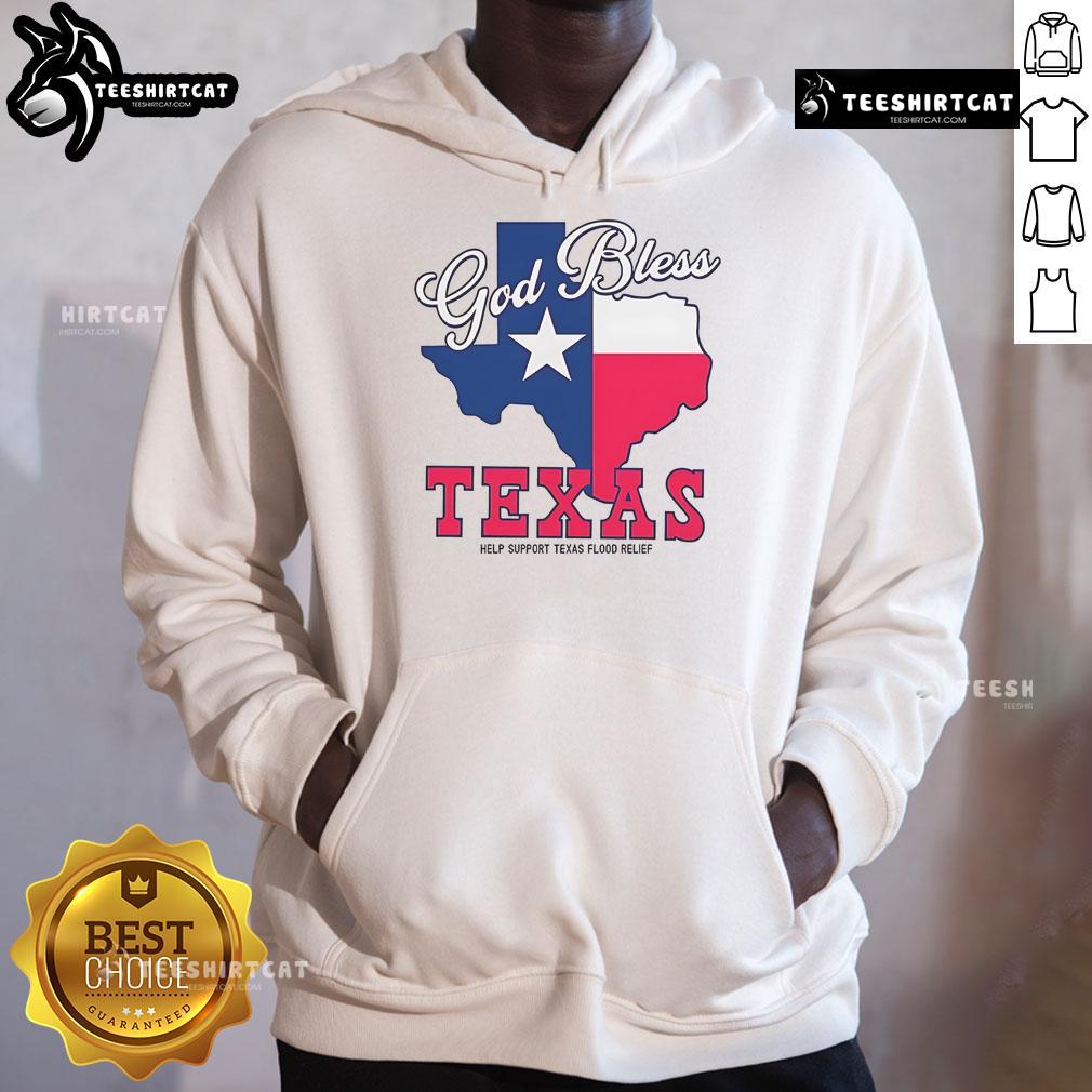 Official God Bless Texas Help Support Texas Flood Relief Hoodie Official God Bless Texas hoodie supporting Texas flood relief efforts, featuring a bold design and vibrant colors.
