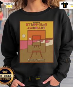 Official Gyedu Blay Ambolley Santa Cruz CA July 19, 2025 poster sweatshirt design featuring vibrant colors and event details.