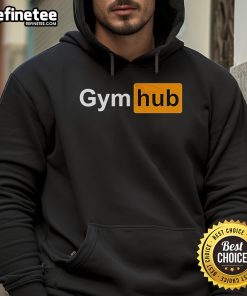 Official Gym Hub Hoodie in stylish black, perfect for workouts and casual wear, featuring the Gym Hub logo.