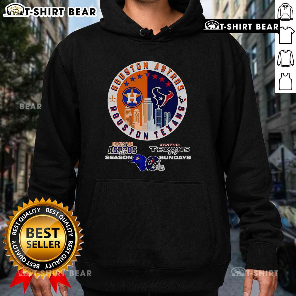 Official Houston Astros All Season Texans On Sundays Hoodie Official Houston Astros All Season Texans On Sundays Hoodie featuring team logo and vibrant colors for fans.