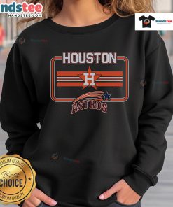 Alt Text: Official Houston Astros Fanfare Sweatshirt featuring team logo and vibrant colors, perfect for fans on game day.