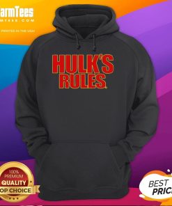 Official Hulk's Rules Hulk Hogan hoodie featuring bold graphics and a classic fit for wrestling fans.