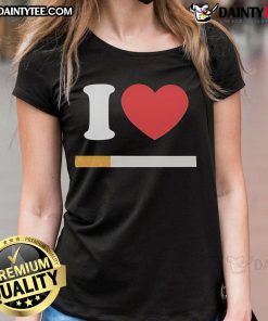 Official I Love Cigarette Ladies Tee featuring a stylish graphic design perfect for casual outings.