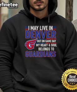 Cozy Cleveland Guardians hoodie, perfect for game day, showcasing team pride while living in Denver.