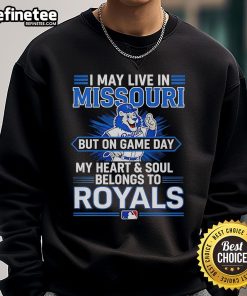 Alt Text: Kansas City Royals sweatshirt showing pride for the team, perfect for game day in Missouri.