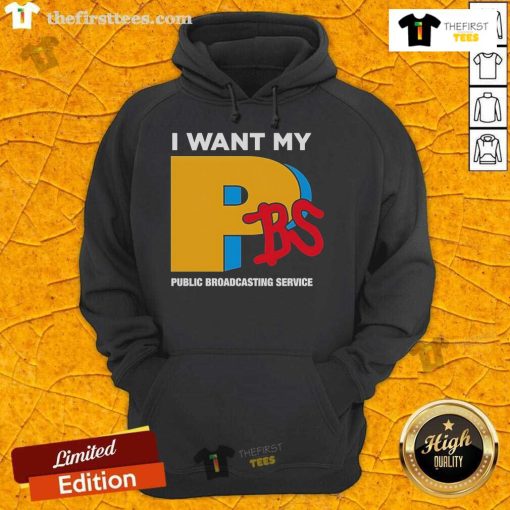 Official I Want My PBS Public Broadcasting Service Hoodie in vibrant colors, showcasing PBS pride and style.