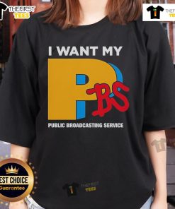 Official I Want My PBS Public Broadcasting Service Ladies Tee featuring a stylish design and vibrant colors for PBS fans.
