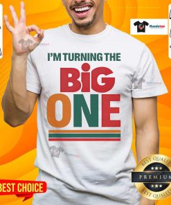 Official I'M Turning The Big One T-Shirt featuring fun design, perfect for first birthday celebrations.