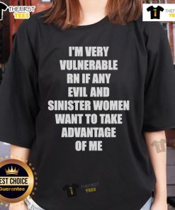 Official I'm Very Vulnerable Rn Tee for women, featuring a bold design perfect for expressing openness and vulnerability.