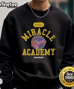 Alt Text: Official Indiana Fever Miracle Academy NBA Collection Sweatshirt featuring team colors and logo, perfect for fans.