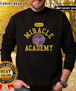 Official Indiana Fever x Miracle Academy sweatshirt featuring team logo and stylish design for fans and athletes.