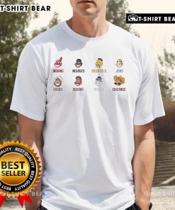Official Indians Negroes Orientals Jews Arabs Whites Chicanos T-Shirt design featuring diverse cultural graphics.
