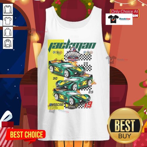 Official Jackson 5 Champions NASCAR tank top featuring vibrant graphics and a stylish design for fans and collectors.