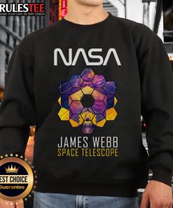 Official James Webb Space Telescope Space Explorer sweatshirt showcasing a stylish design for space enthusiasts.