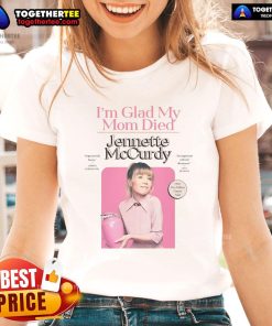 Official Jennette McCurdy I'm Glad My Mom Died ladies tee featuring stylish design and vibrant colors for fans.