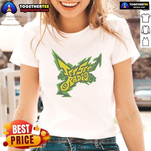 Official Jet Set Logo Ladies Tee featuring a stylish design perfect for casual wear and travel enthusiasts.