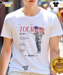 Official Joo Gomes Tour In The United States 2025 T-Shirt featuring vibrant design and artist's name prominently displayed.