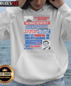 Alt Text: Official Joe Cross Campaign 'Do You Recognize This Road' Hoodie featuring a stylish design and vibrant colors.
