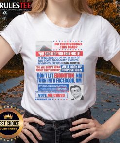 Official Joe Cross Campaign 'Do You Recognize This Road' Ladies Tee showcasing a stylish design for fans.