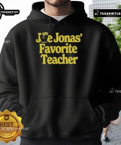 Official Joe Jonas Favorite Teacher Hoodie in stylish design, perfect for fans and educators alike.